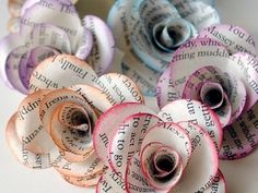 Paper Flowers Great For Cottage Chic Or Rustic Wedding Table Decor Paper Flowers Great For Cottage Chic Or Rustic Wedding Table Decor