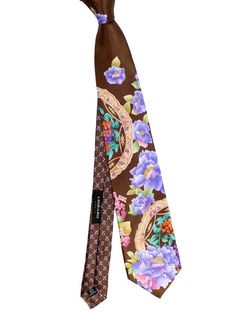 Battisti Tie Dark purple pure wool