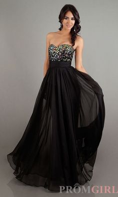 Long Black With A Band Around The Waist And Sequins At Top Long Black With A Band Around The Waist And Sequins At Top