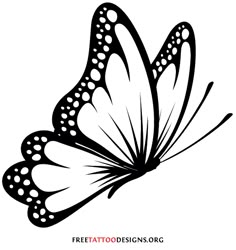 60 Butterfly Tattoos | Feminine And Tribal Butterfly Tattoo Designs White Butterfly Tattoo, Butterfly Black And White, Simple Butterfly, Flower Designs, Tatoo Dog, Silhouette Cameo