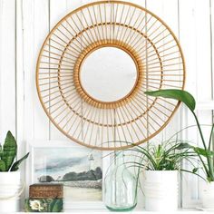 15,5 x 32 cm aus Rattan mica Living Windlicht