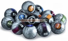 8 Ball Queue de billard Billard Boutons de manchette pour homme avec coffret cadeau Chrom/é