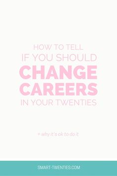 should i change careers