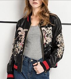GAGA Womens Zip up Bomber Jacket Casual Mesh Patchwork Coats GAGA Womens Zip up Bomber Jacket Casual Mesh Patchwork Coats