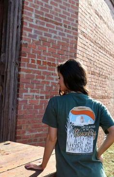 Turnrows Tee Shirt /"LOVE MY FARMER /" Gray Shirt Size M Farm Girl NEW
