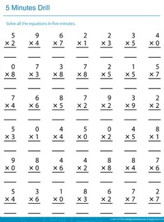 Best Printable Math Sheets Images Countertops Math Activities Time For A Multiplication Marathon With The Kids Before They Shoot Off For Fun And Games Th Grade Multiplication Worksheetshomeschool