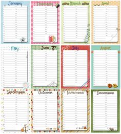 free printable perpetual calendars the birthday display all came