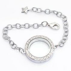 34 Best Floating Locket Images On Pinterest Lockets Free Shipping Magnetic Floating Locket Bracelet Round With Rhinestones Fb0005 Necklace
