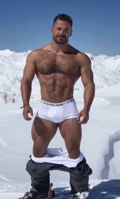 Muscly bear rams arsehole