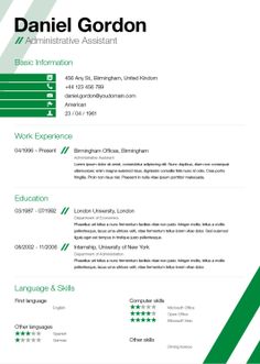 50 free microsoft word resume templates for download pinterest