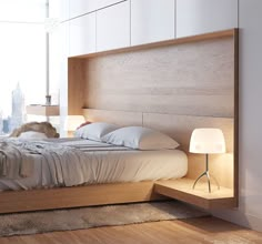 contemporist:  “ Bedroom Design Idea – Combine Your Bed And Side Table Into One  ” Quarto De Casal, Attic, Camas, Suites, Chambre Adulte, Decoracion De Interiores, Bed Design Modern