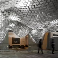 Beautiful Ceiling Installation Made Of Paper Tube This Is A Beautiful Installation Designed By Cristina Parreno Architecture With Mit For The Art Fair Arco Beautiful Ceiling Installation Made Of Paper Tube This Is A Beautiful Installation Designed By Cristina Parreno Architecture With Mit For The Art Fair Arco