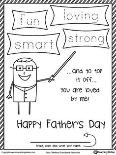 I Love You Papa Coloring Page handmade gifts Fathers day coloring