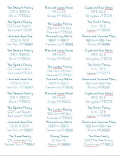 black and white address labels