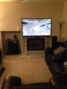 158 Best Tv Above The Fireplace Images On Pinterest Tv On Wall