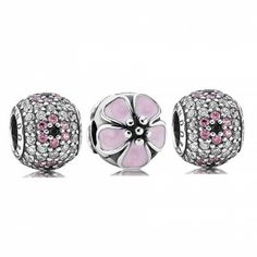 Rembrandt Pink Enamel Lotus Flower Charm