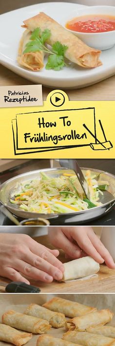 89 best fingerfood images on pinterest finger foods finger food knusprige fruhlingsrollen gefullt mit all deinem lieblingsgemuse kein problem im video zeigt dir bloggerin