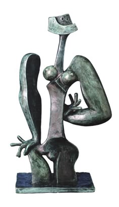 Bronze Résine artichaut Home Ornement petit 10 cm