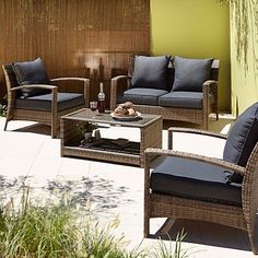 Borneo Garden Furniture Asda jakarta conversation sofa set in charcoal - 4 piece | wish list Borneo Garden Furniture Asda jakarta conversation sofa set in charcoal - 4 piece | wish list
