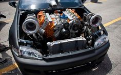 7 Best Honda Civic With Twin Turbo Images Twin Turbo 6 0 Stroke Swed Honda Civic
