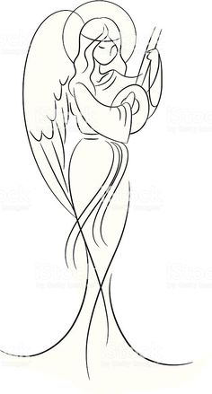 angel clip art simple angel clipart black and white free