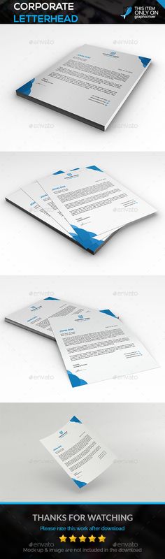 Corporate Letterhead Letterhead template, Template and - corporate letterhead template Corporate Letterhead Letterhead template, Template and - corporate letterhead template