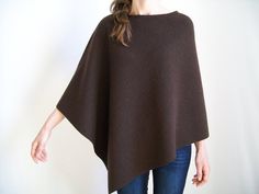 New Ladies Women Checked Patched Multi Knitted Winter Stylish Cape Poncho Shawl