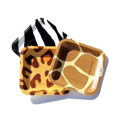 Giraffe Print Party Paper Plates | Animal print party Giraffe Print Party Paper Plates | Animal print party