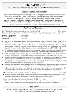 sample administrator resume