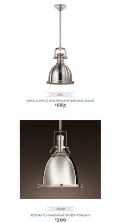 Affordable Lights Lighting Fixtures Pottery Barn Copycatchicfinds Circalighting Yoke Pendant With Small Shade 685 Vs Restorationhardware