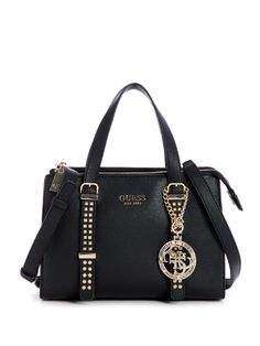 GUESS Borsetta Eileen Small Status Satchel Black