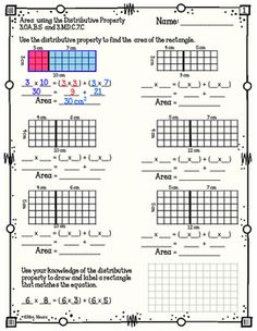 distributive property activity and game