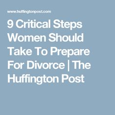 Steps to take before getting a divorce