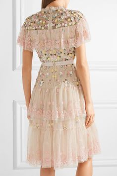 Frock and Frill Heidi Long Sleeve Embellished Mini Dress Robe de soir/ée Femme