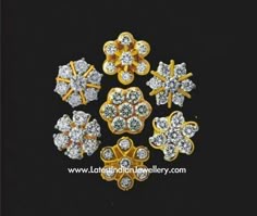 Earrings Gold For Daily Wear Google Search Simple Diamond 7 Stone Diamond Earrings