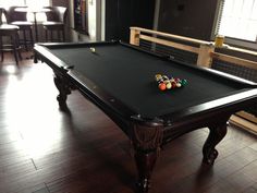 35 Best Custom Pool Table Felts Images On Pinterest In 2018 Traditional Billiard Room With Custom Black Felt Pool Table And Dark Walnut Glossy Furnished Wooden