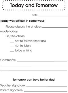 behavior letter to parents from teacher template