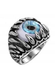 8 Mm Bague Acier Inoxydable Hommes Women/'s Wedding Band Cool Crow Cross Golden Ring