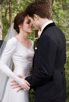 34 Best Breaking Dawn Wedding Images On Pinterest Edward Bella S Wedding I M Not In Any Way A Twilight Fan But The Fact That She Wearing Dress With Sleeves Modest Is Novelty
