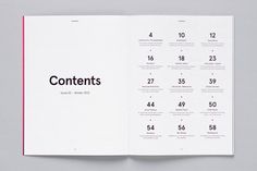 Contents page design dissertation