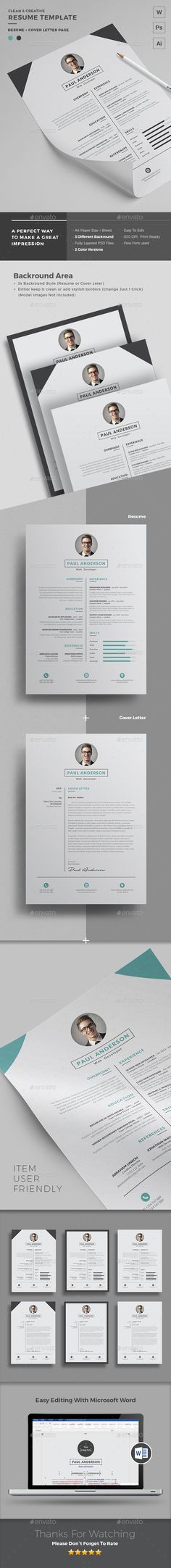 Resume Template no 6 \/\/ Instant Download \/\/ Creative \/\/ Microsoft - resume microsoft Resume Template no 6 \/\/ Instant Download \/\/ Creative \/\/ Microsoft - resume microsoft