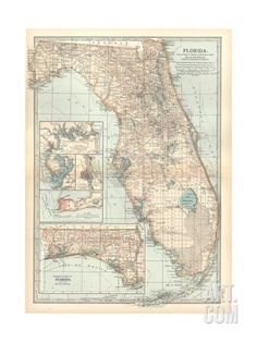 map of florida united states inset maps of jacksonville