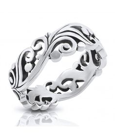 Unisex Sterling Silver .925 Celtic Claddagh 8MM Band Ring Size 4-9