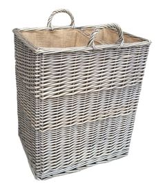 17 Best Log Baskets Images Basket Hampers A Very Handy Split Log Basket With Divided Sections For Kindling And Logs Complete