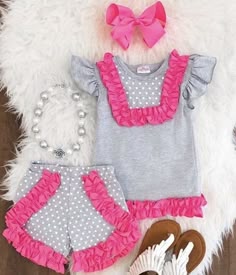 Diseñador Coco Bebé Niñas Vestido y Pantalones Set Rosa fue £ 42 ahora £ 22 Venta Venta
