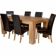 Buy Living Eden 180cm Oak Veneer Table And 6 Chocolate Chairs At Argosco Buy Living Eden 180cm Oak Veneer Table And 6 Chocolate Chairs At Argosco