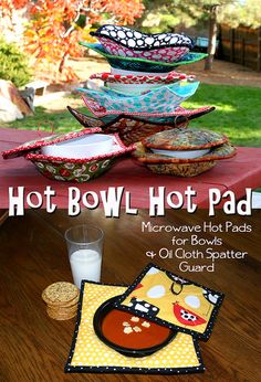 Microwave Cozy For Your Dinner Plate Hot Pads Pinterest Hot Bowl Pad Microwavable Shaped Pads Save Your Fingers