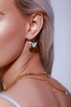 New Fashion Elegant Women Hollow Moon cristal strass étoile Boucles D/'oreilles Bijoux