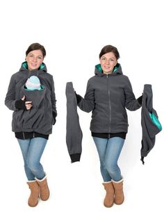 Multi Function 3 in 1 Kangaroo Hoodie Baby Carrier Soother Bonding Mother Infant