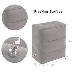 1-Pack,Gray Travel Foot Rest Pillow Portable Inflatable with Double Hand Pump Adjustable Three Layers Height Pillow for Foot Rest on Airplanes Cars Buses Trains Office Kids to Sleep 1-Pack,Gray Travel Foot Rest Pillow Portable Inflatable with Double Hand Pump Adjustable Three Layers Height Pillow for Foot Rest on Airplanes Cars Buses Trains Office Kids to Sleep